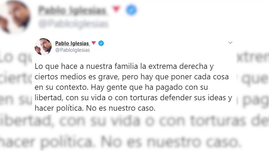 Iglesias responde a los insultos y pintadas durante sus vacaciones en Asturias