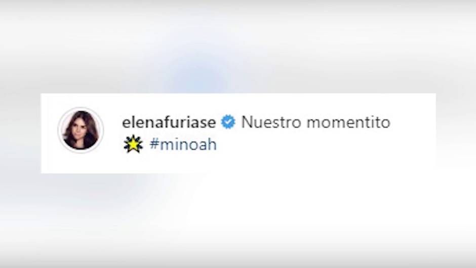 Elena Furiase disfruta de su "momentito" con Noah