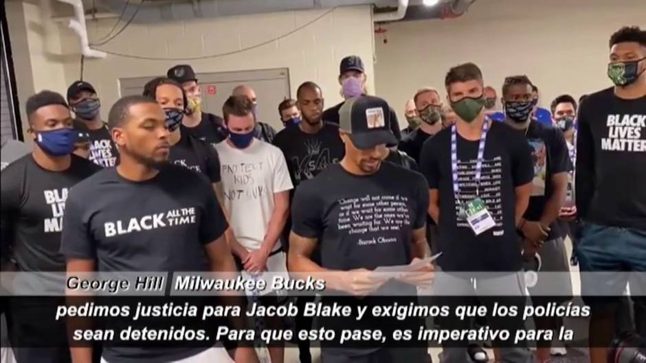 Los Milwaukee Bucks deciden no jugar: "Nuestra atención no puede estar en el baloncesto"