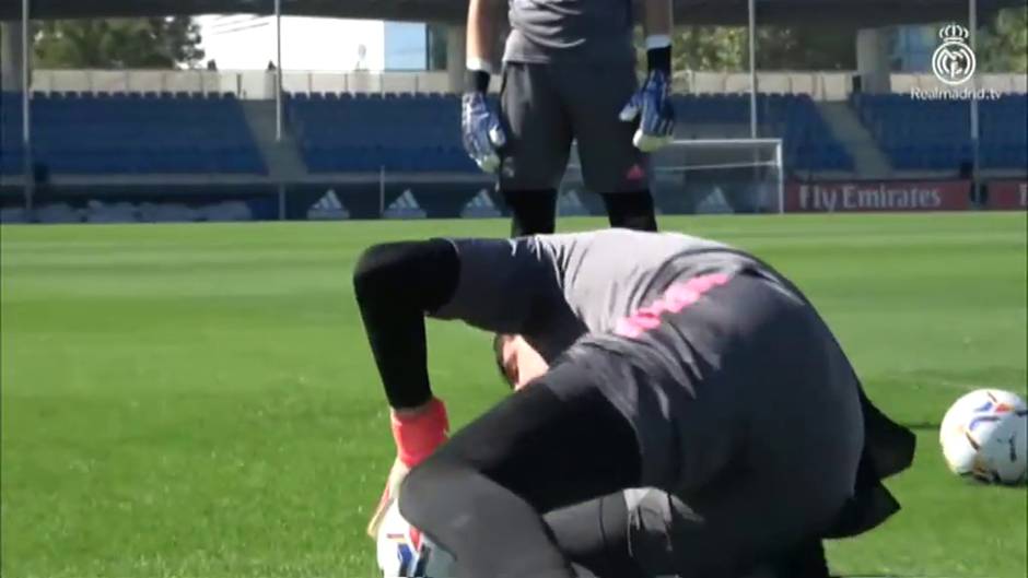 Intensa sesión con balón en la sexta jornada de entrenamientos del Real Madrid