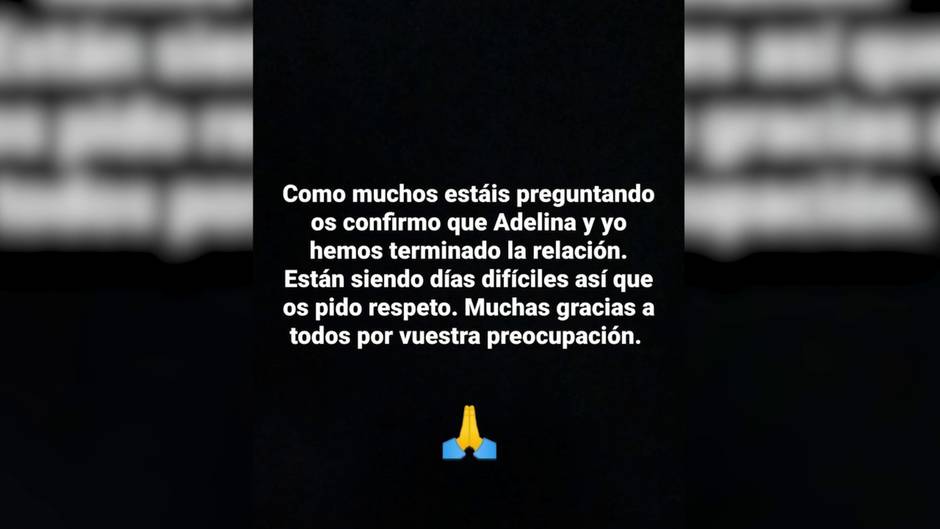 Adelina Seres y Jose anuncian su ruptura