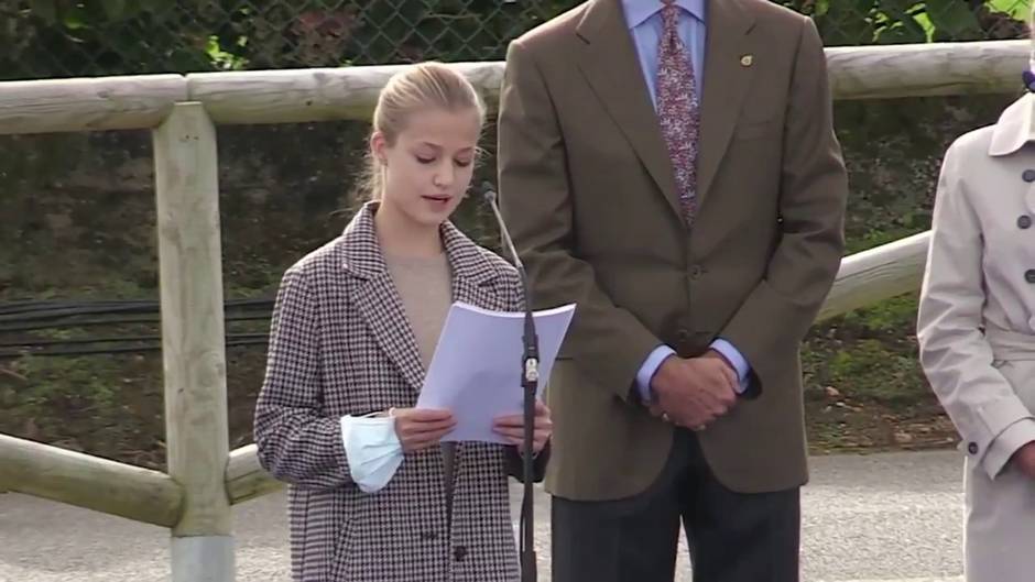 La Princesa Leonor elogia el ejemplo de Somao