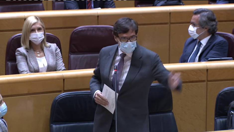 Illa defiende, muy exaltado, el estado de alarma en Madrid