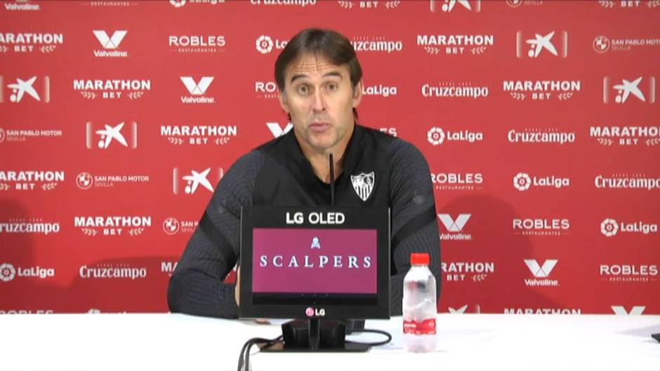 Lopetegui: "Tenemos que cruzar los dedos, rezar a la Virgen de Rocío y esperar a que no haya casos"