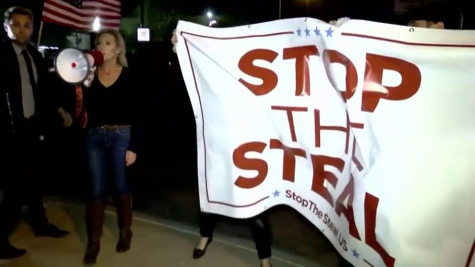 Partidarios de Trump exigen en las calles paralizar "el robo de las elecciones"