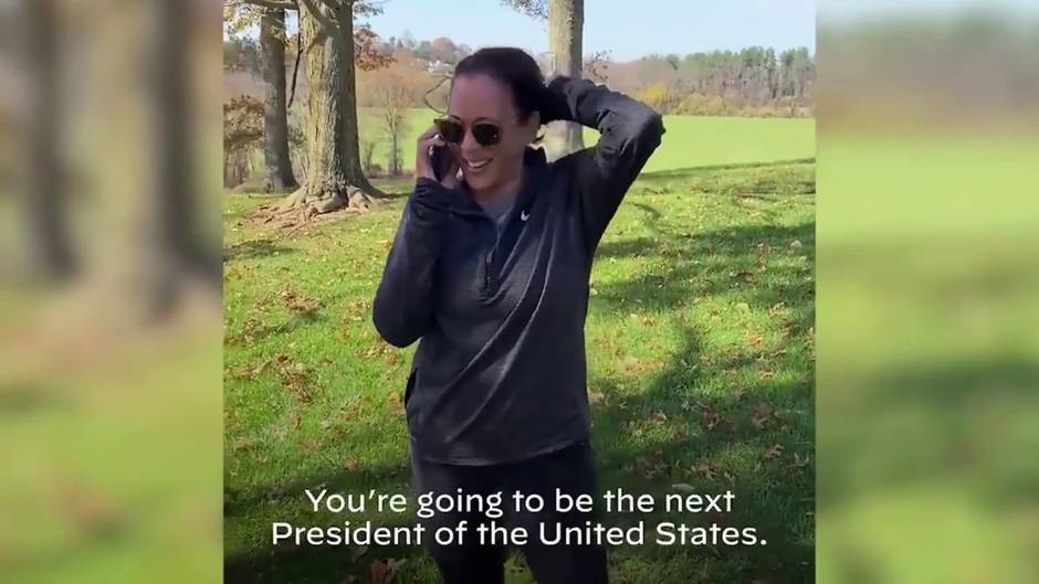 La próxima vicepresidenta de EEUU, Kamala Harris, llama a Biden