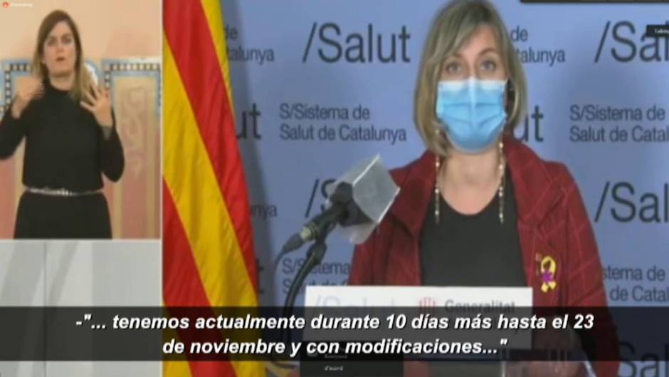 Cataluña prorroga hasta el 23 de noviembre el cierre de bares y restaurantes