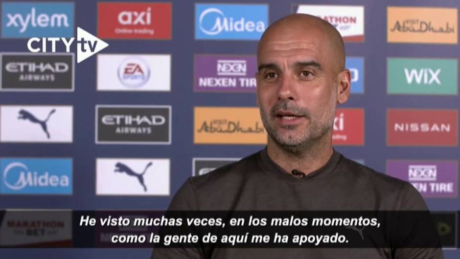 Guardiola renueva con el Manchester City hasta 2023: "Tengo todo lo que necesito"