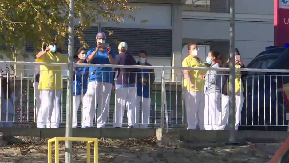 Marcha en favor de la sanidad pública hasta el Hospital Infanta Leonor