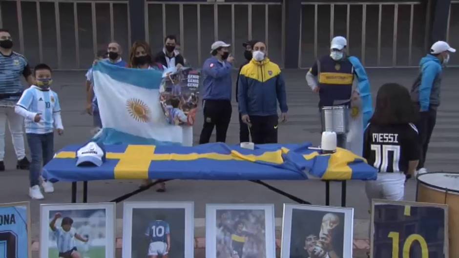 Bilbao también homenajea a Maradona