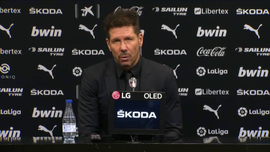 Simeone: "La figura del equipo rival fue el portero y eso habla muy bien de nosotros"