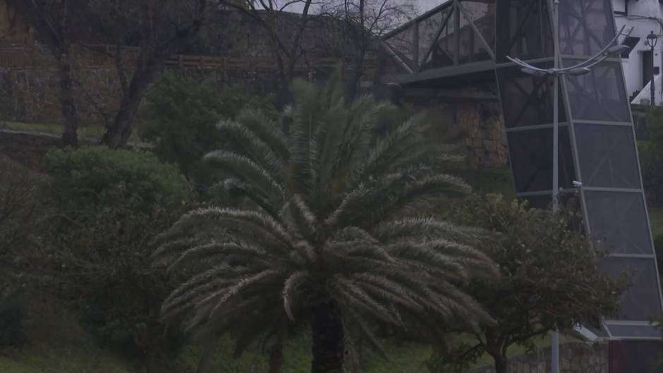 Viento intenso y precipitaciones intermitentes en el País Vasco