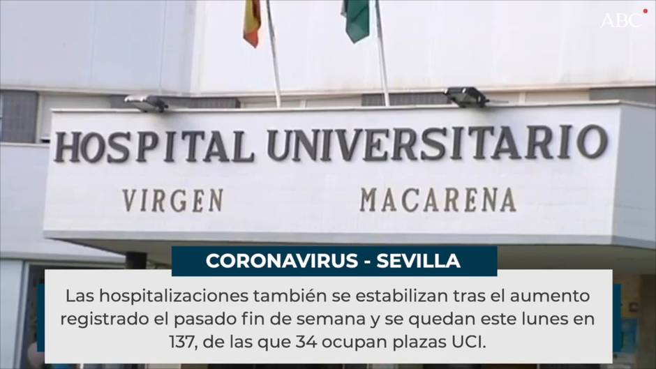 La pandemia sigue contenida en Sevilla con menos de la mitad de nuevos contagios