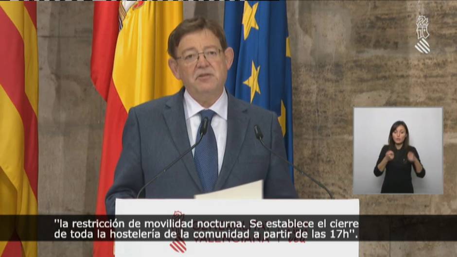 La Generalitat Valenciana confina 29 municipios, amplía el toque de queda y cierra la hostelería a las 17:00