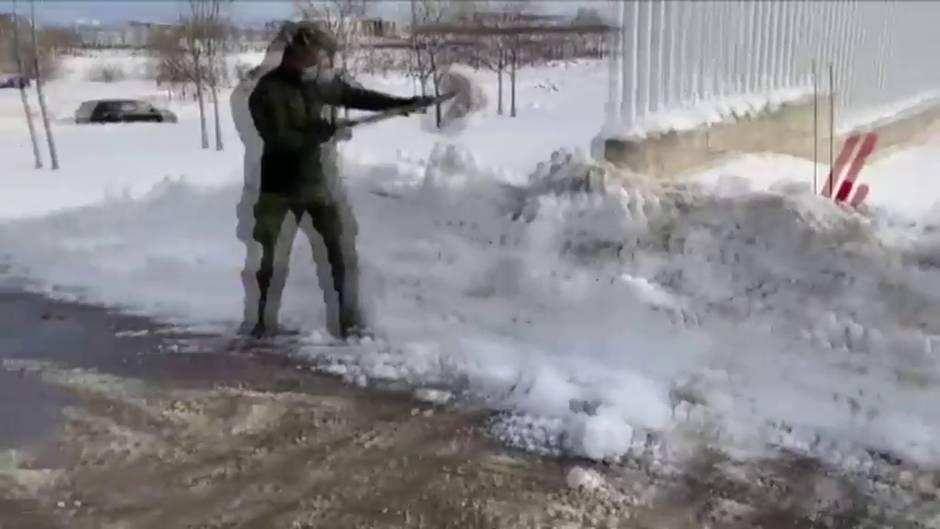 La UME interviene ante el temporal Filomena