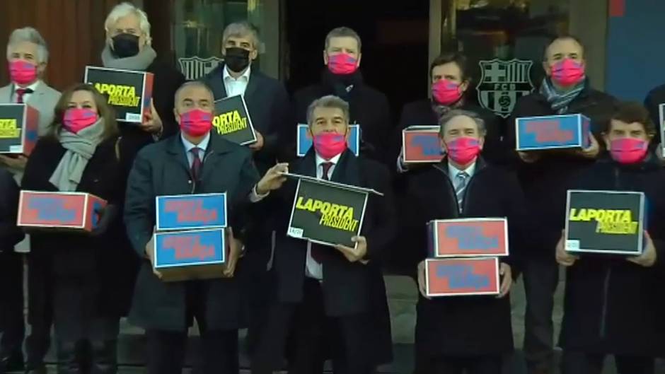 Laporta logra 10.257 firmas para avalar su candidatura a presidir el Barça