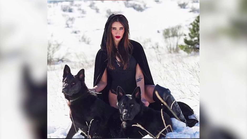 Pilar Rubio se convierte en una atractiva "Caperucita negra"