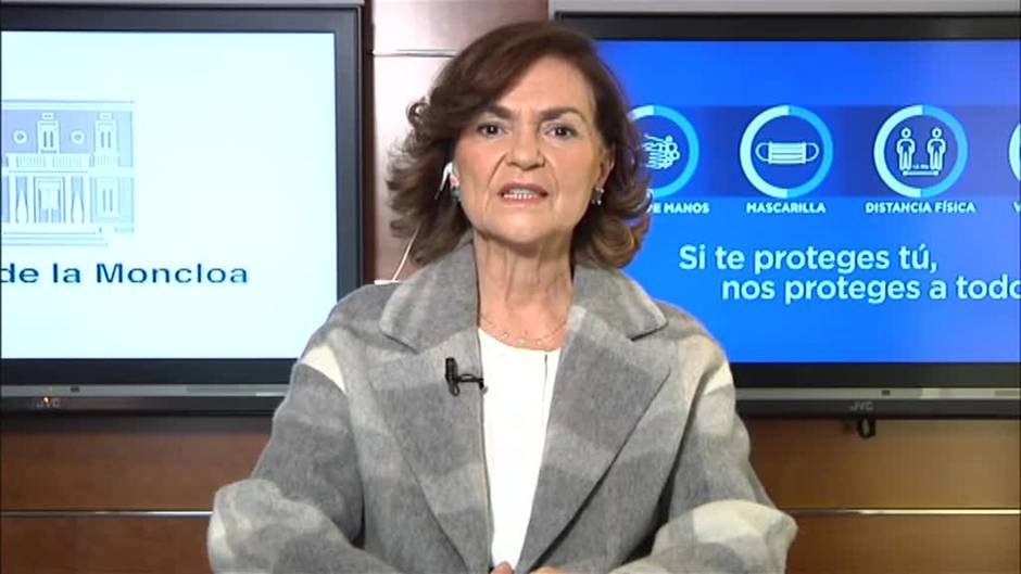 Carmen Calvo tacha de "deshonor" la actuación del consejero de Salud de Murcia