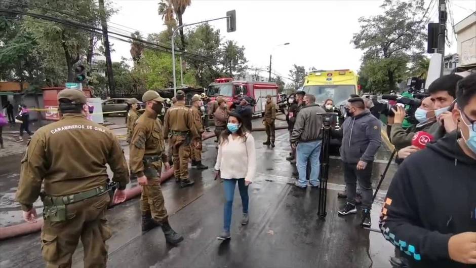 Declarado un incendio en el hospital San Borja Arriarán de Santiago de Chile