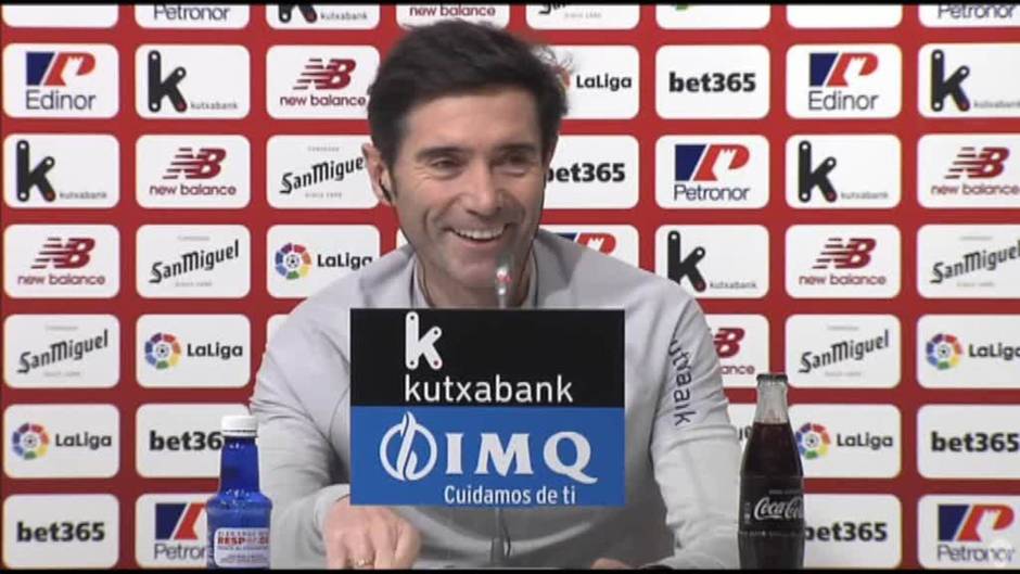 Marcelino: "Si la racha del Athletic es mala, la de su entrenador ni hablamos"