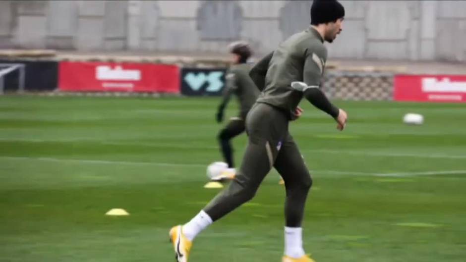 El Atlético continúa preparando el duelo ante el Celta con la noticia del positivo de Dembélé