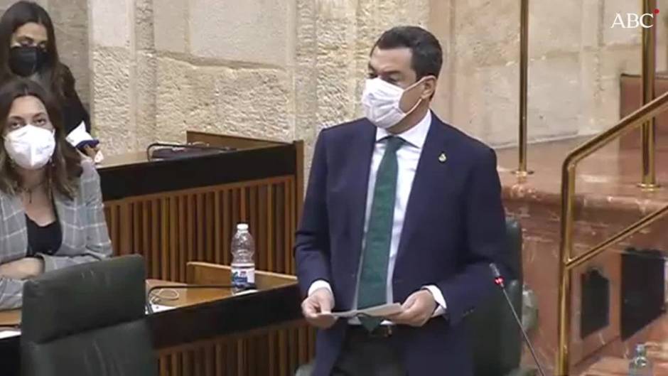 Juanma Moreno: «Al ritmo actual, sólo el 10 por ciento de los andaluces estará vacunado a finales de marzo»