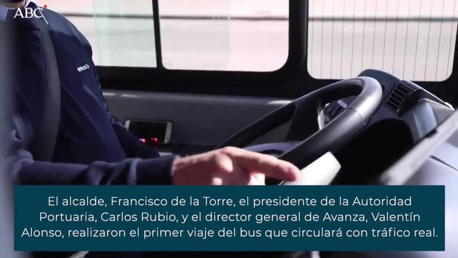 Comienza a circular, en fase de pruebas, el primer autobús autónomo de Málaga