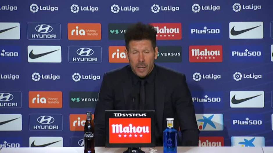 Simeone: "Momentos, dificultades, obstáculos... pero para todos, no sólo para el Atlético"