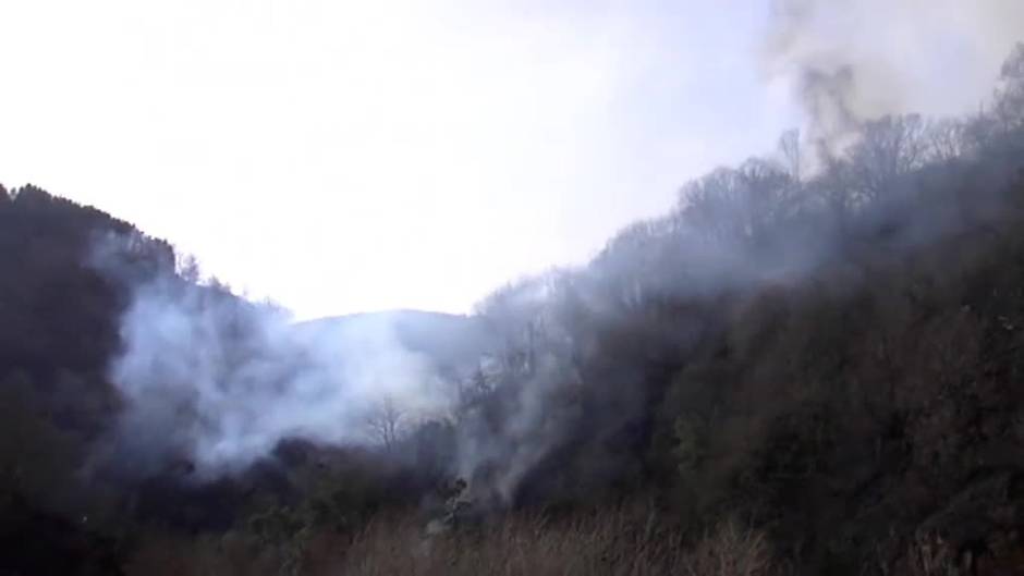 Extinguidos los incendios de Navarra y Cantabria