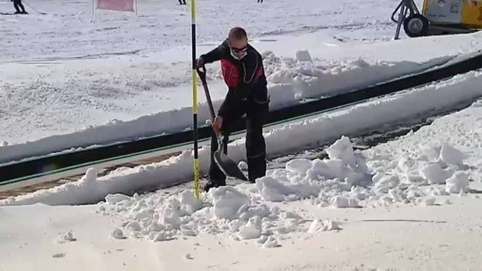 La nieve y el viento que ponen en aviso por riesgo a algunos puntos del país