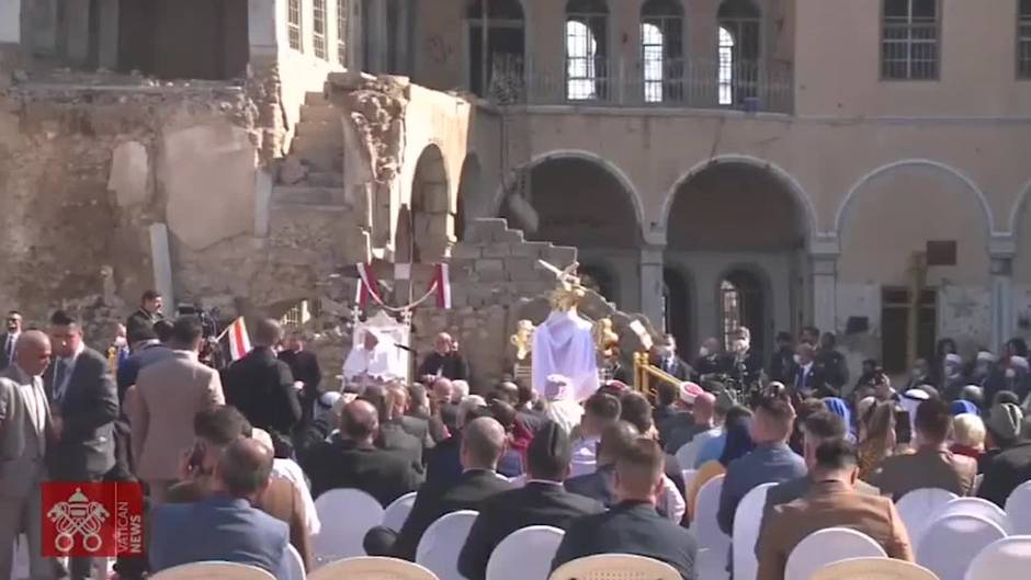 El Papa en Mosul: "La paz es más fuerte que la guerra"
