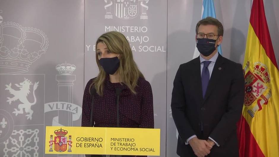 Díaz recuerda el "positivo efecto" de medidas en defensa del empleo en Galicia