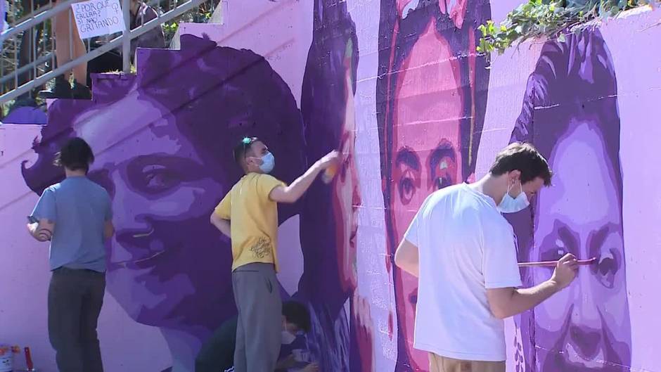 Unlogic Crew vuelve a pintar el mural feminista vandalizado en Getafe