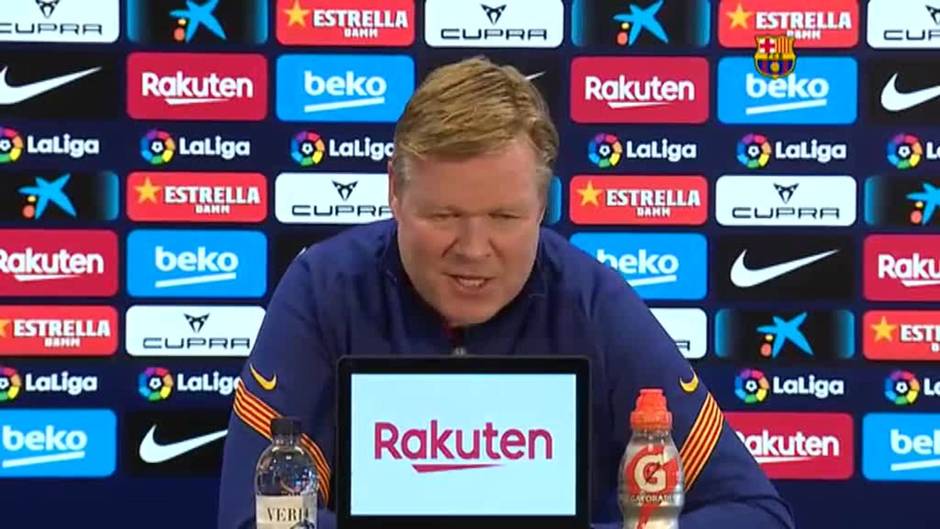 Koeman: "Hoy sale el sol, pero mañana puede llover"