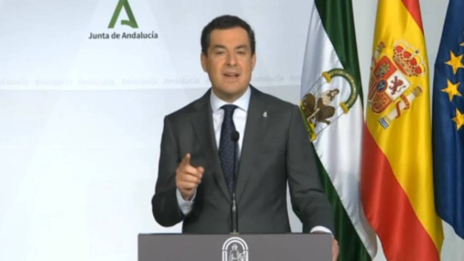 Moreno anuncia que las provincias de Andalucía permanecerán cerradas