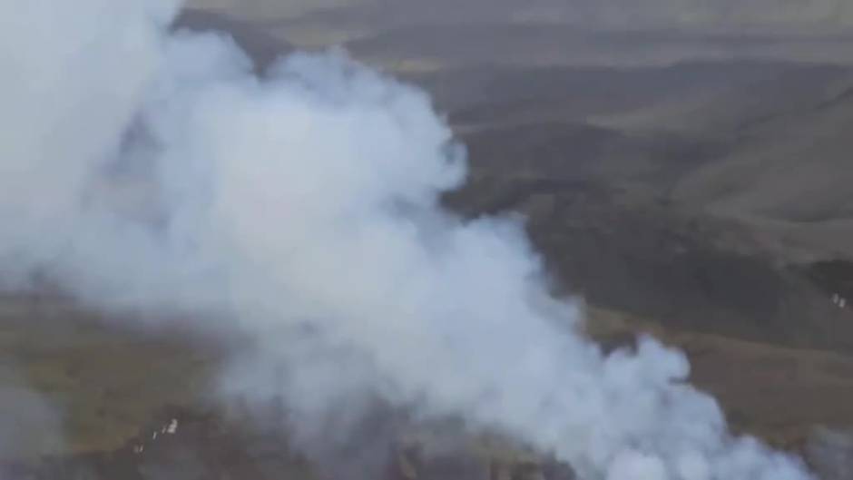 Espectaculares imágenes de la erupción del volcán islandés Fagradalsfjall