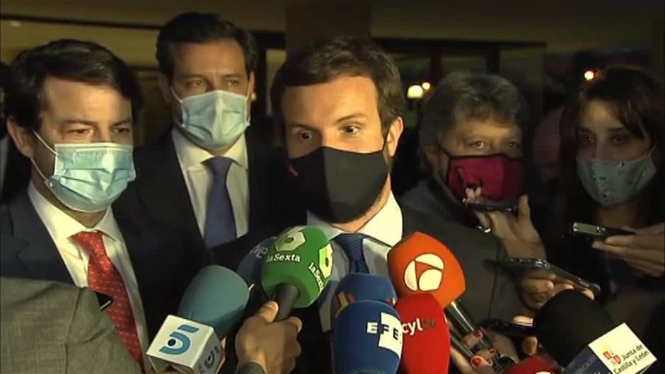 Casado: "Gana Castilla y León y pierde Pedro Sánchez"