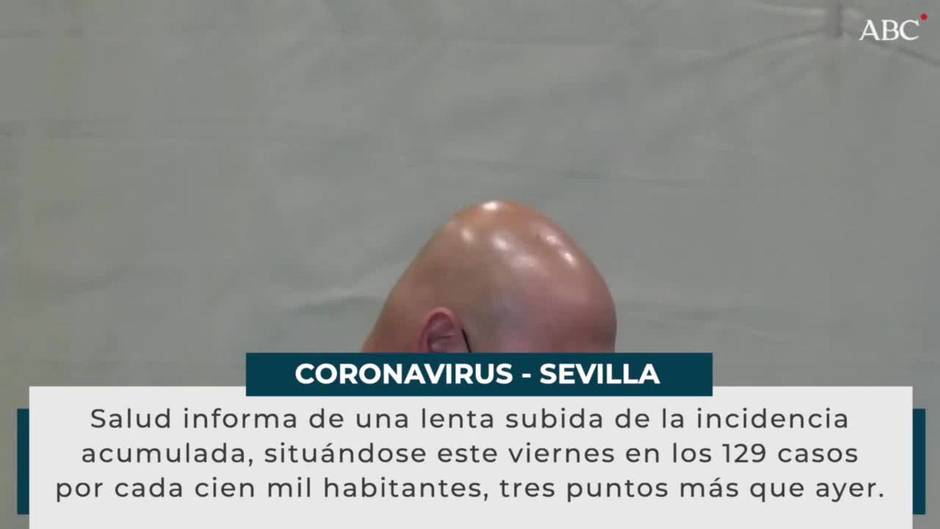 Continúa subiendo la incidencia acumulada de coronavirus en la provincia de Sevilla