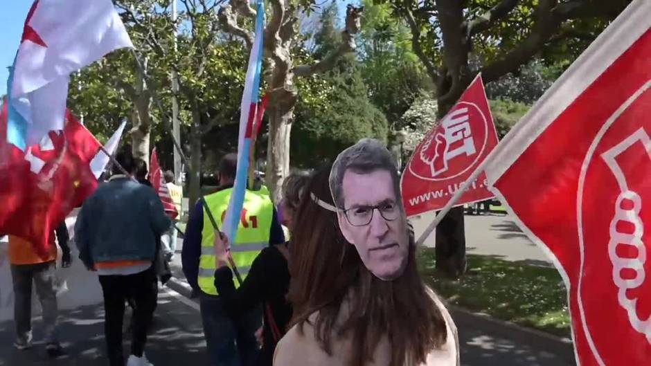 Manifestación en A Coruña para exigir un "futuro industrial" para Alu Ibérica