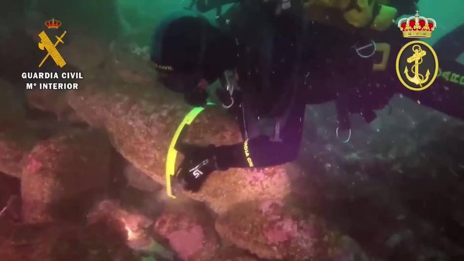 Neutralizada una bomba de la Guerra Civil hundida en el Puerto de Pasaia