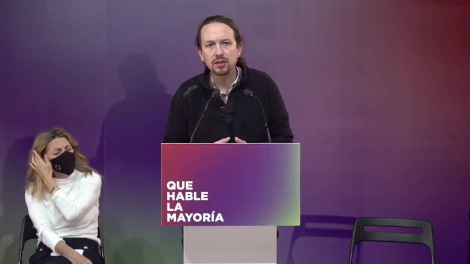 Iglesias achaca el éxito de la derecha "a la ficción de que son mayoría"