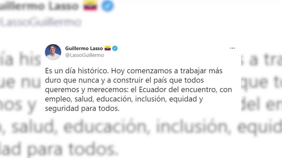 Lasso se impone a Arauz en un "día histórico" en Ecuador