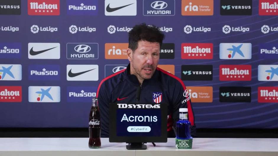 Simeone: "Nos enfocamos totalmente en crecer y mejorar ante el Eibar"