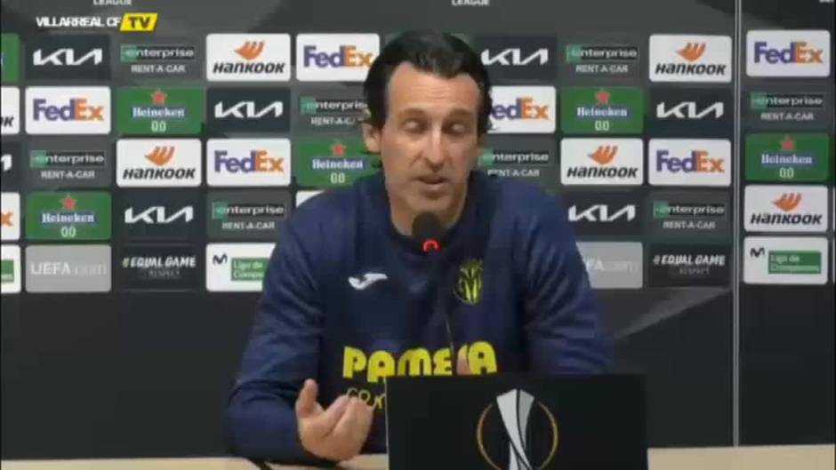 Emery sobre la semifinal europea ante el Arsenal: "Hay que asumir este momento como algo muy bonito"