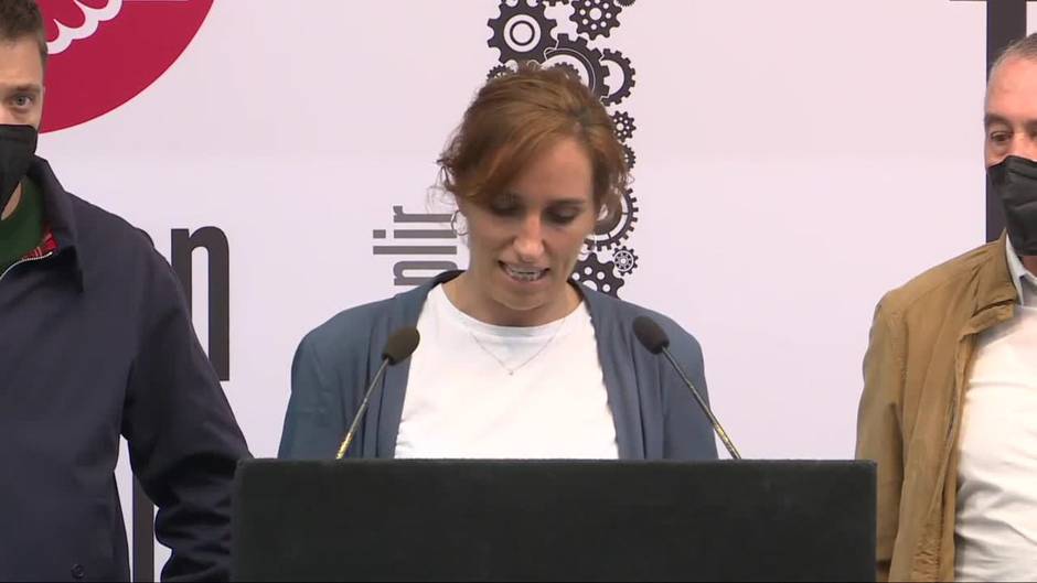 Mónica García quiere encontrar en Madrid no a los ex sino "trabajo digno y derecho al tiempo"