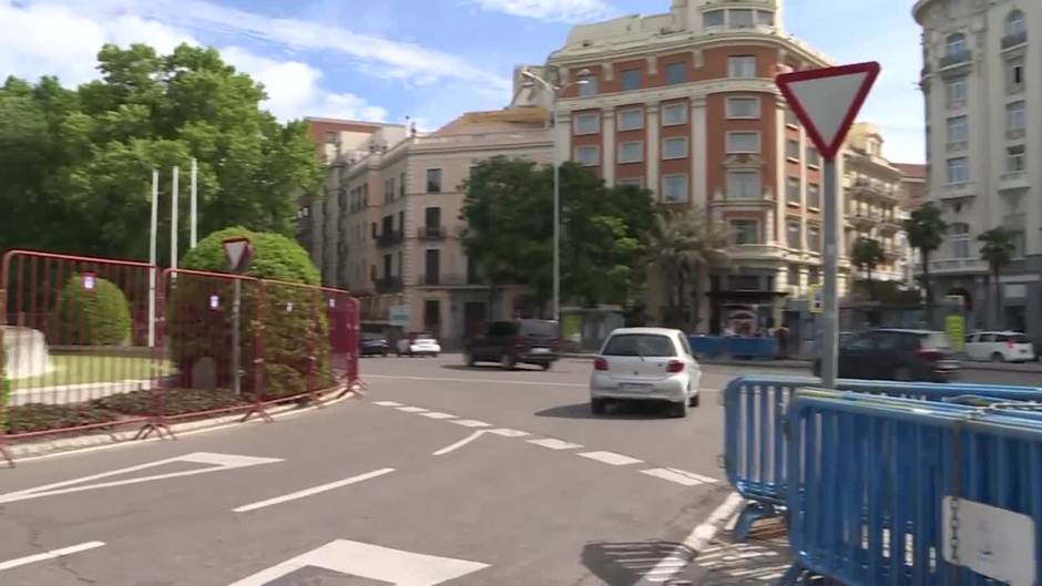 Así están las fuentes de Neptuno y Cibeles antes del desenlace de la liga