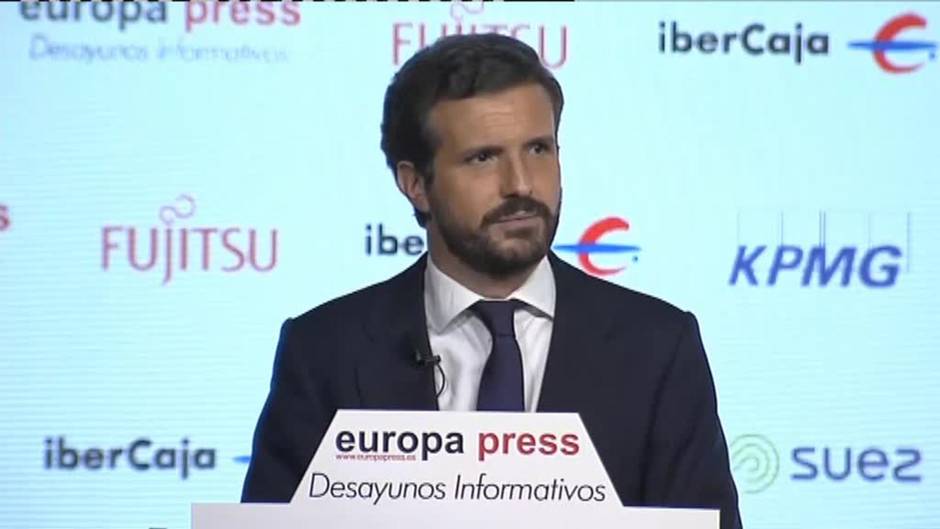 Casado sobre la manifestación de Colón: "Lo que me daría vergüenza es tener fotos con Bildu"