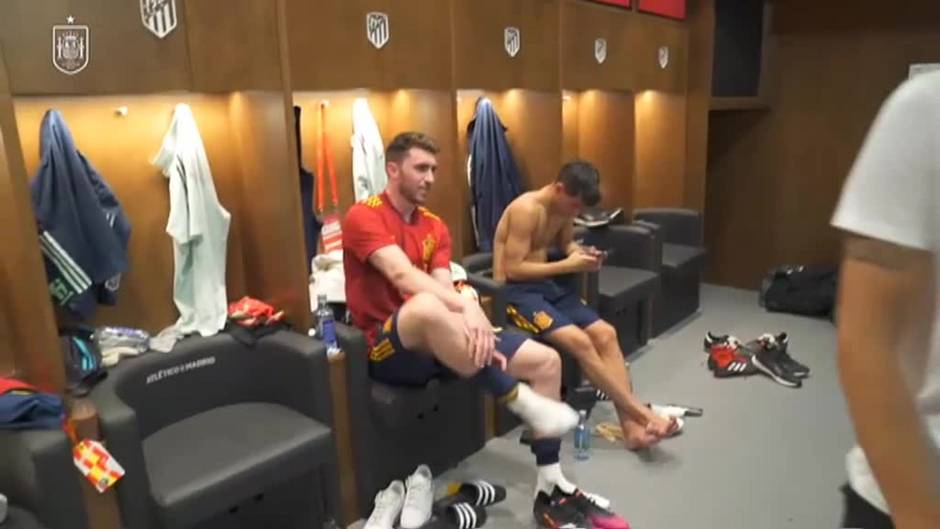 Laporte explica la curiosa celebración de su gol ante Eslovaquia