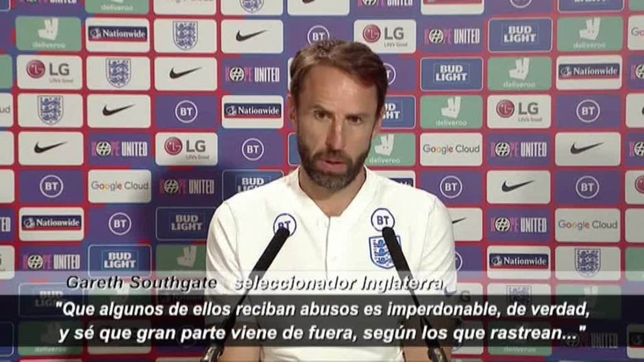 Gareth Southgate califica de "imperdonables" los insultos racistas tras los penaltis ante Italia