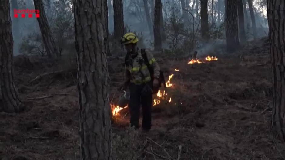 Estabilizado el incendio forestal de macizo de Montgrí (Girona)